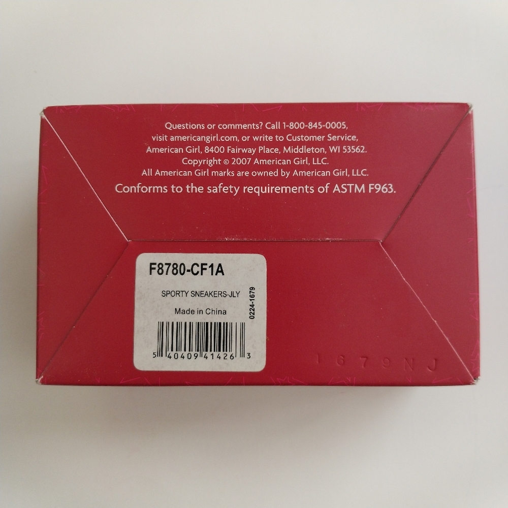American Girl Doll Sporty Sneakers New In Box Retired From 2008 Collectible - Picture 3 of 8